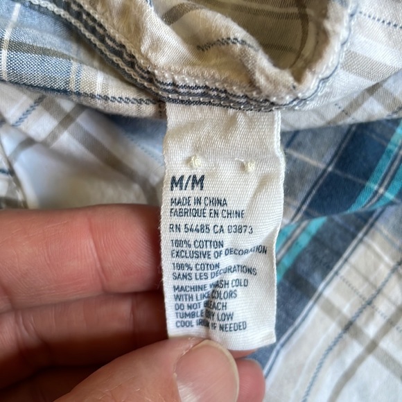 American Eagle Athletic Fit Mens Sz M Button Down Casual Shirt - Picture 4 of 6